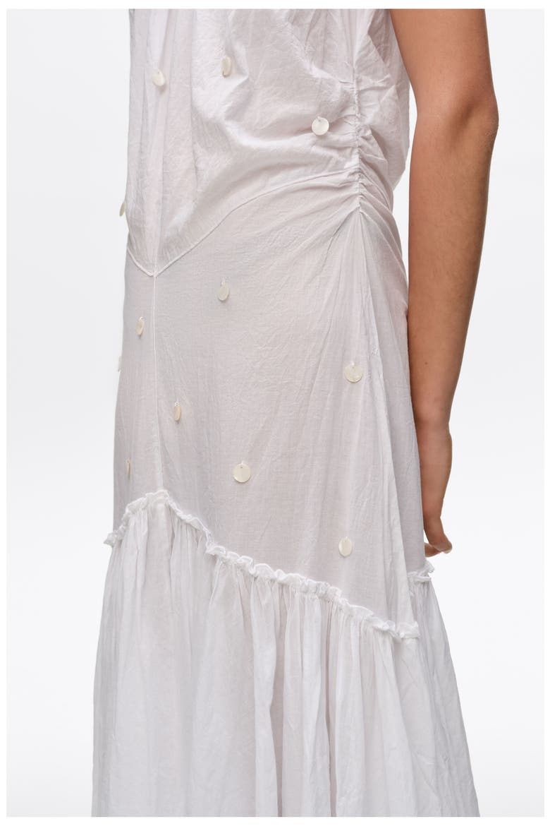 Ruched Strapless Dress, Alternate, color, WHITE