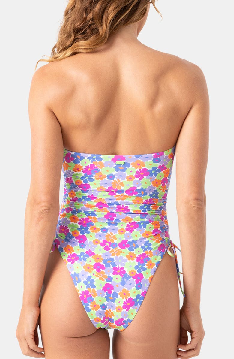 Roxy California Dreamin' One-Piece Swimsuit, Alternate, color, Medium Lime