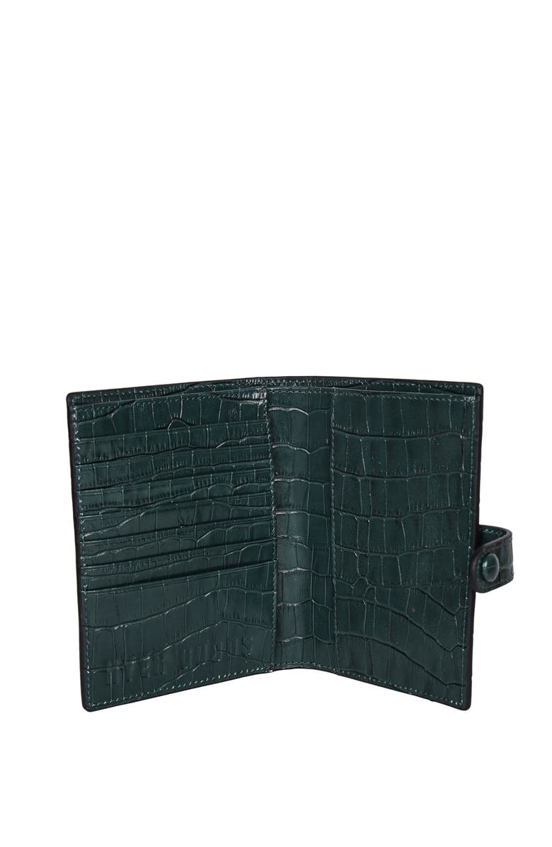 HYER GOODS Upcycled Leather Passport Wallet, Alternate, color,