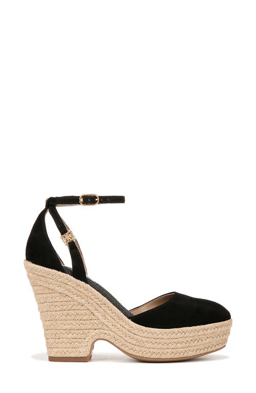 Sam Edelman Nati Platform Ankle Strap Pump In Black