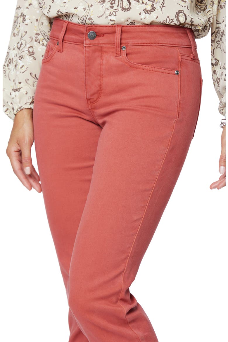 Marilyn Straight Leg Stretch Jeans, Alternate, color, AUBURN