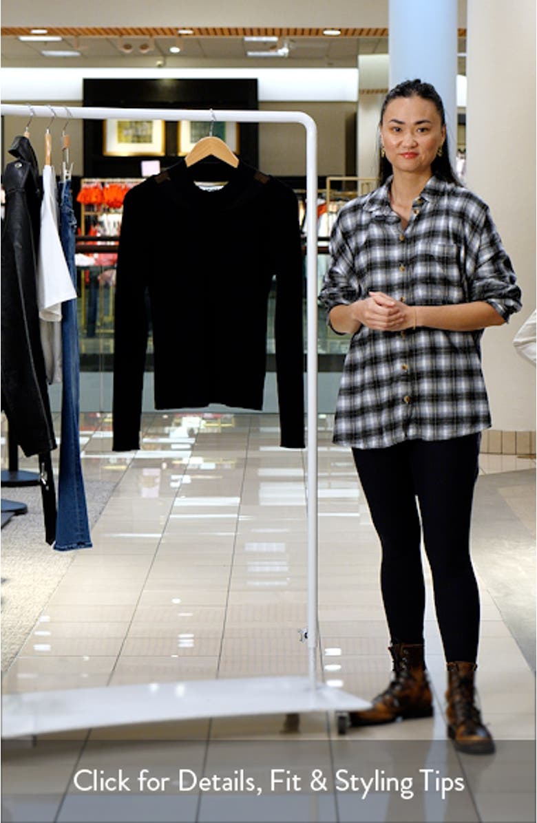 Sheer Inset Rib Sweater, sales video thumbnail