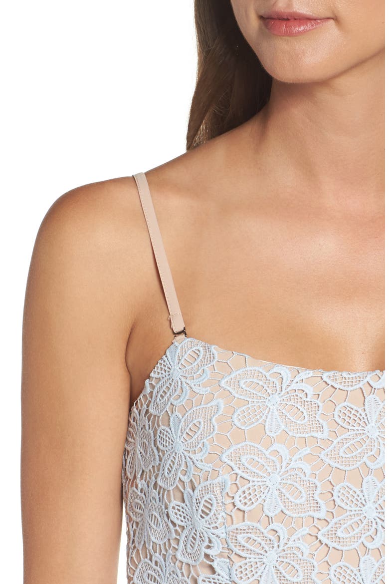 Taha Tiered Lace Midi Dress, Alternate, color, ICE BLUE