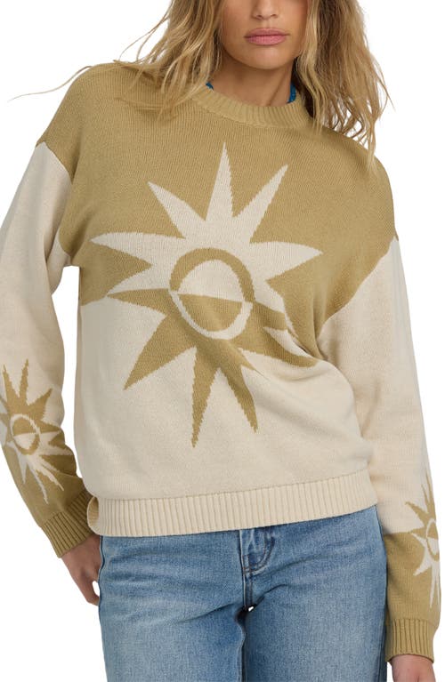 Billabong Reverse Heat Oversize Cotton Blend Sweater In Multi