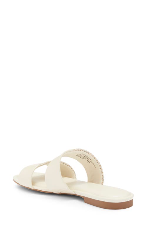 Nordstrom Rack Chonda Slide Sandal In Ivory Vanilla - Checkered