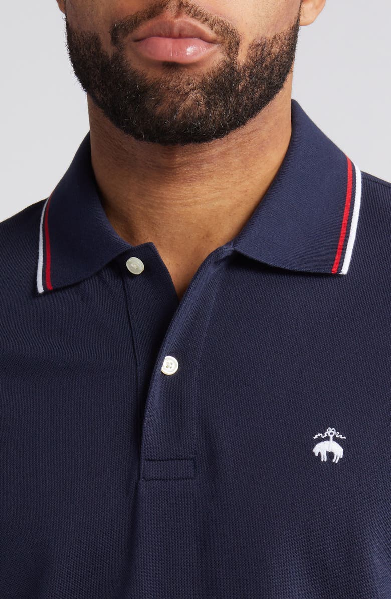 Brooks Brothers Tipped Piqué Polo, Alternate, color, 