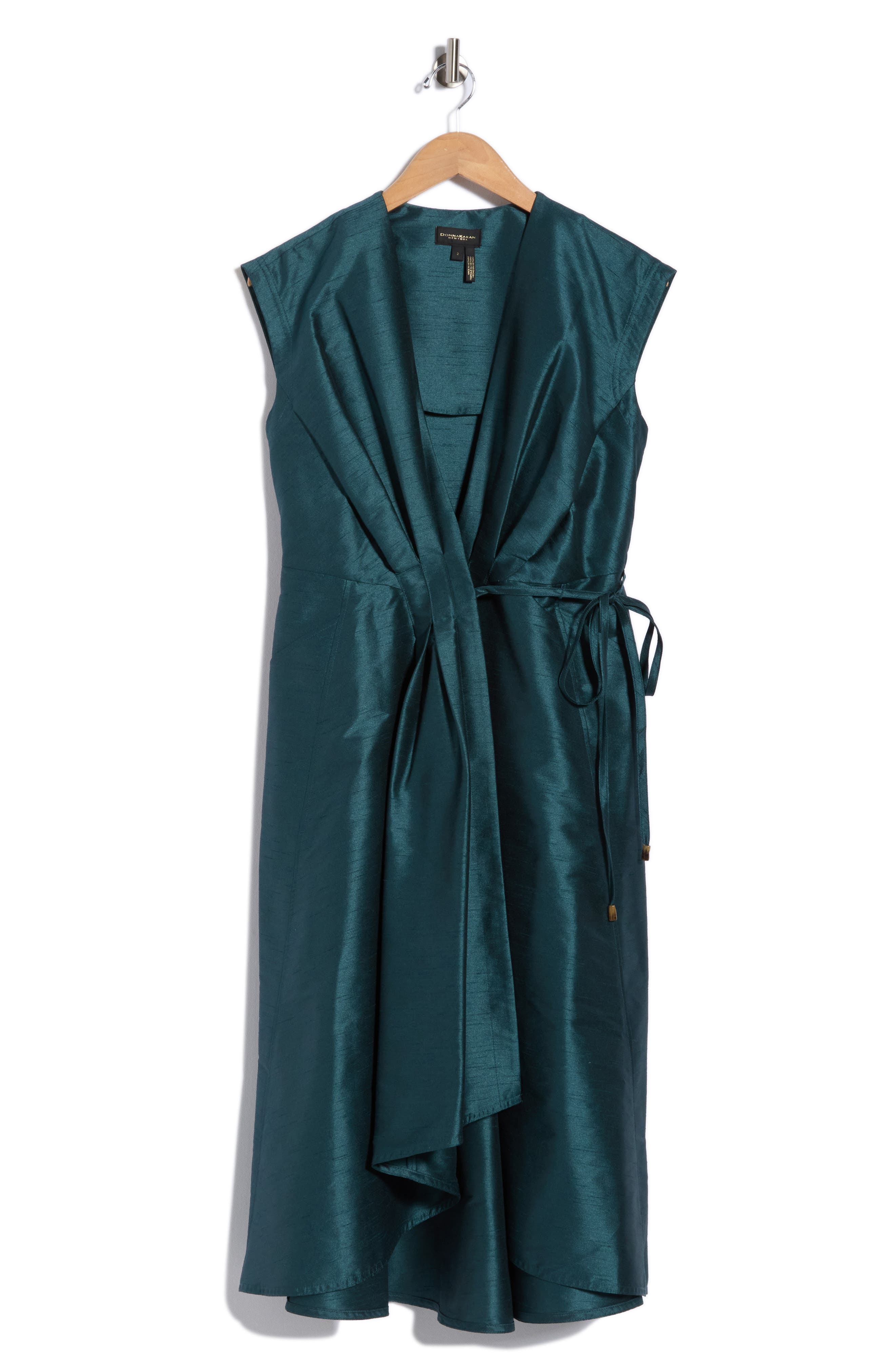 Pleated Wrap Dress