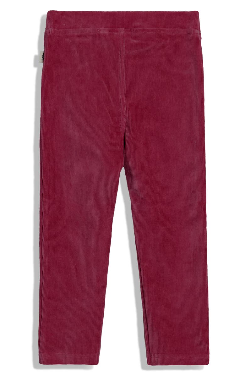 JOJO MAMAN BEBE Kids' 2-Pack Stretch Corduroy Leggings, Alternate, color, Berry