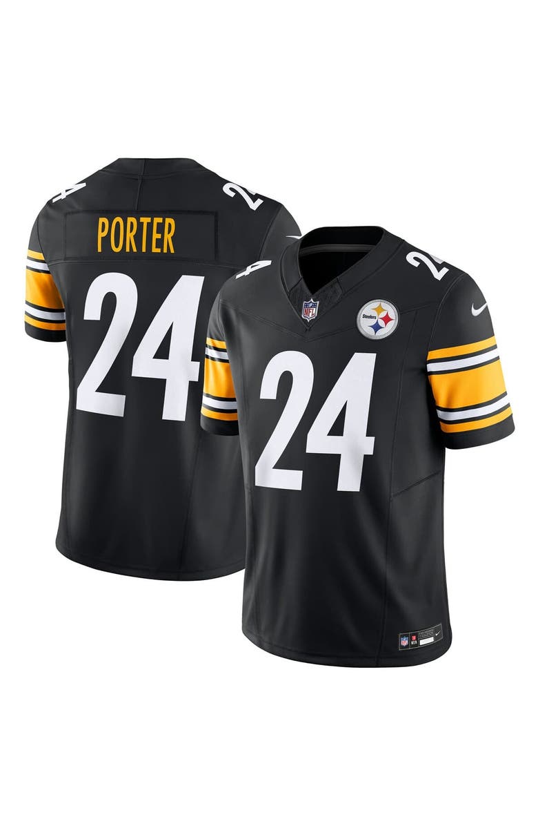 Nike Men's Nike Joey Porter Jr. Black Pittsburgh Steelers Vapor F.U.S.E. Limited Jersey, Main, color, Black