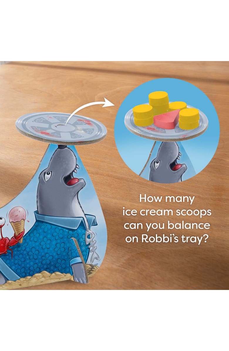 HABA Robbi Gelato - Kids Board Games for Ages 6 and up and Family Games for Kids and Adults, Wobbly Seal Balancing and Stacking Fun, Alternate, color, Multi