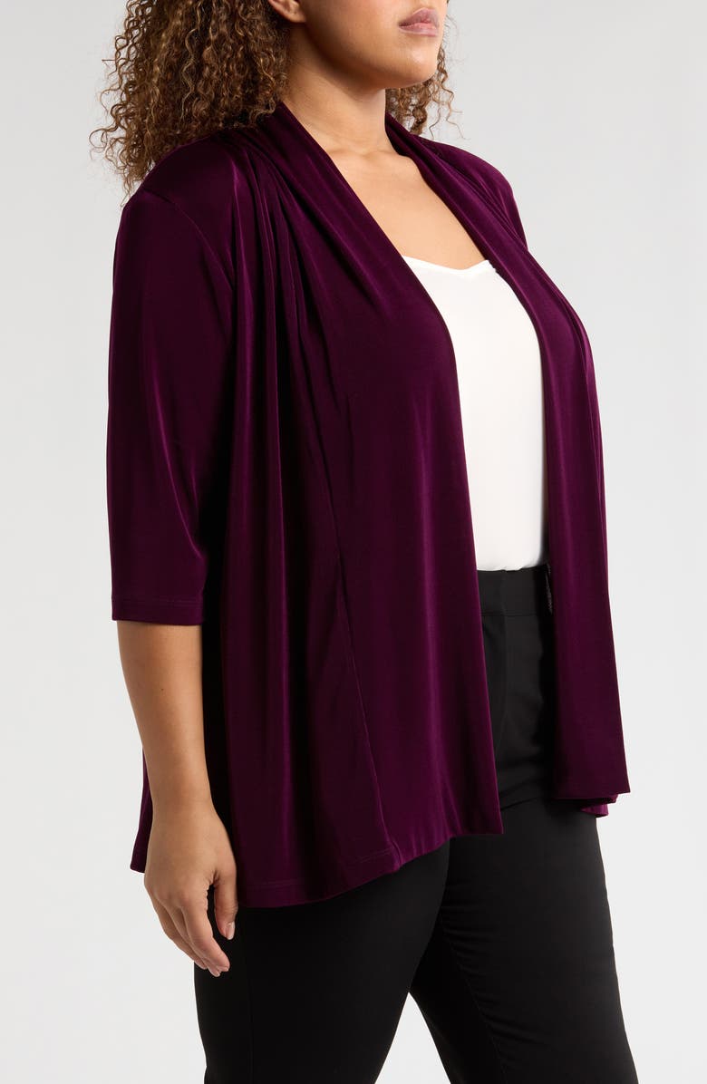 Vikki Vi Stretch Knit Open Front Jacket, Alternate, color, 