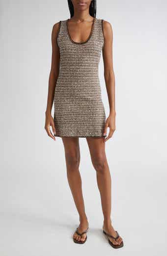 Basette Sleeveless Tweed Dress