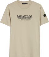 Moncler Logo Patch Cotton Graphic T-Shirt