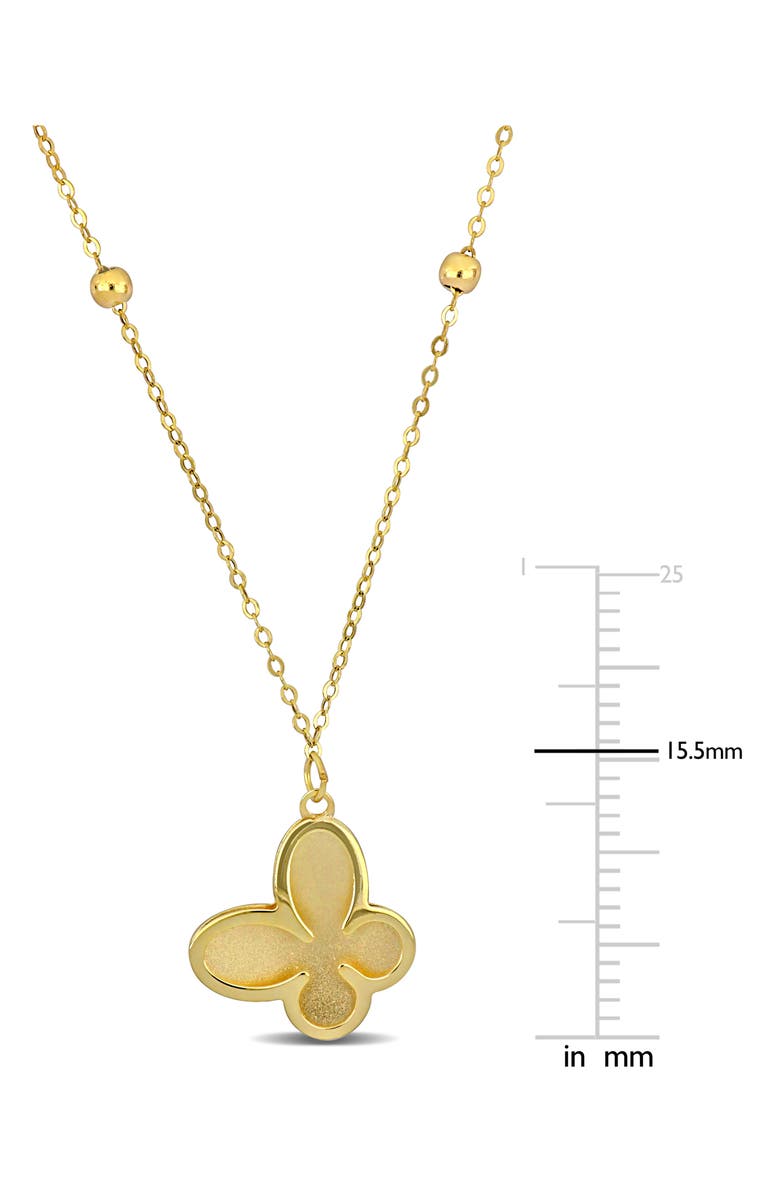 DELMAR 14K Yellow Gold Butterfly Pendant Necklace, Alternate, color, 