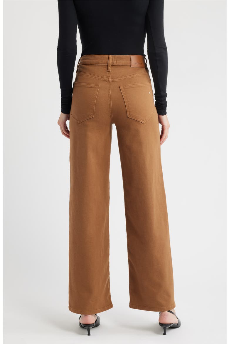 High Waist Relaxed Straight Leg Dad Jeans, Alternate, color, RUST