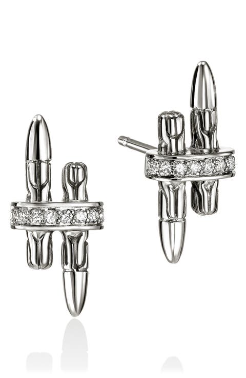 SPEAR STUD EARRINGS STERLING