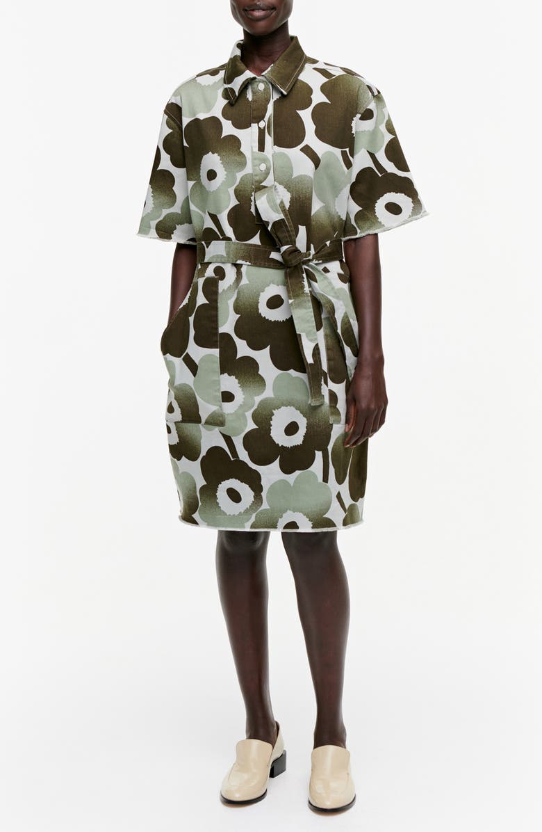 Marimekko Heinikkö Pieni Unikko 2 Shirtdress, Main, color,