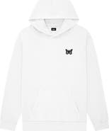 Dalix Womens Butterfly Midweight Fleece Relaxed Hooded Sweatshirt