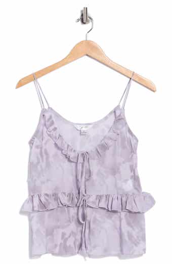 Ruffled Tie Front Camisole