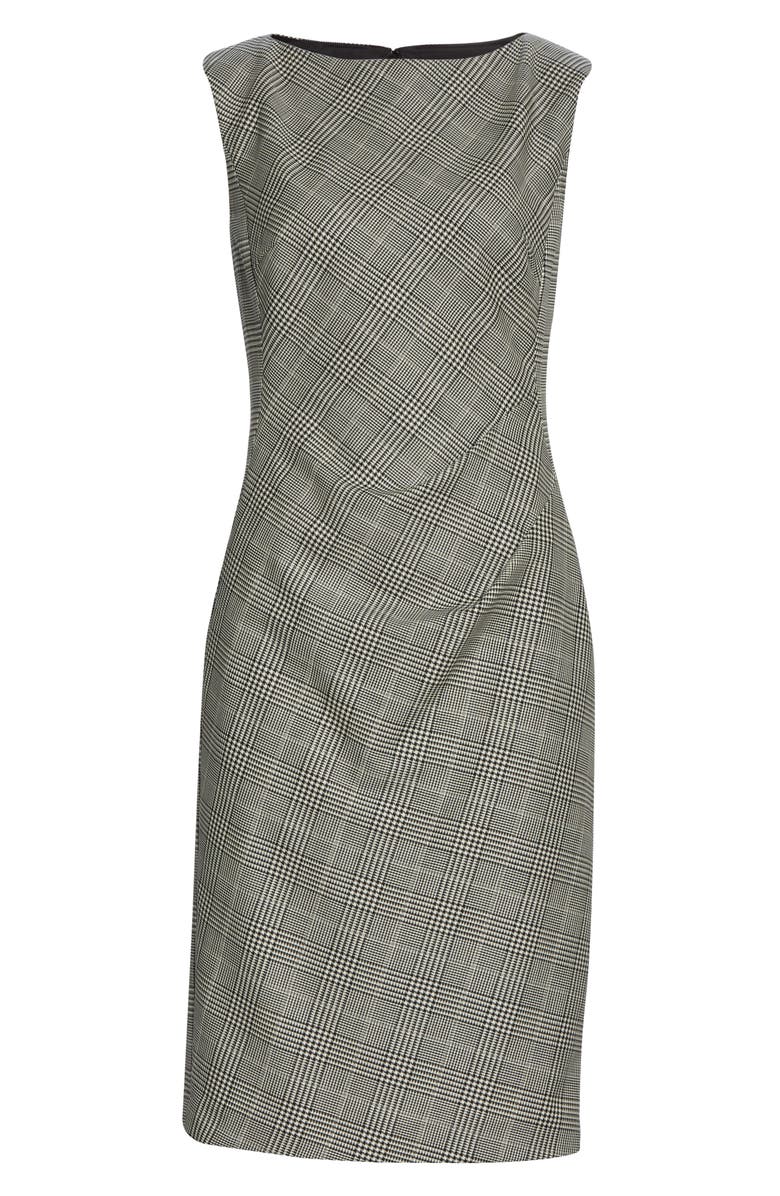 Lafayette 148 New York Della Houndstooth Sheath Dress, Alternate, color, 