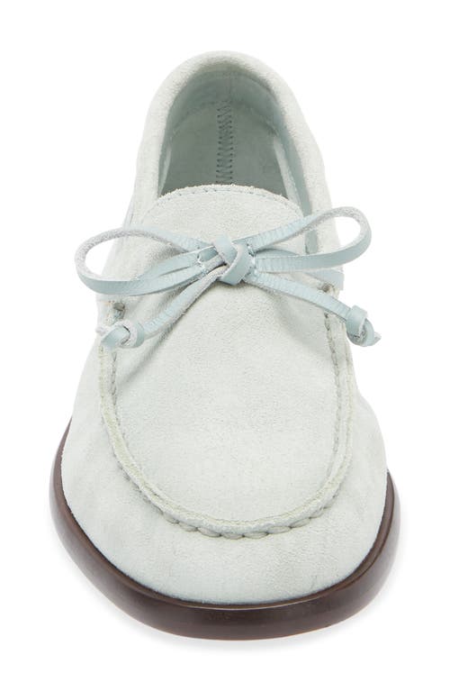 Rag & Bone Carter Suede Boat Loafers In Mint Suede