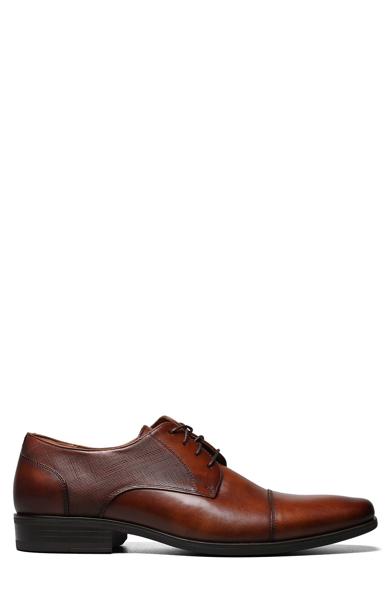 Florsheim Jackson Cap Toe Derby, Alternate, color, Cognac