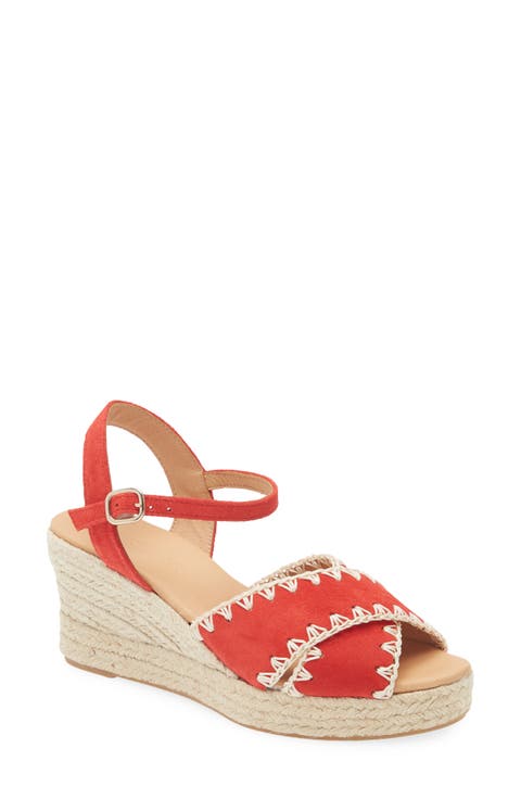 Ember Ankle Strap Espadrille Platform Wedge Sandal (Women)