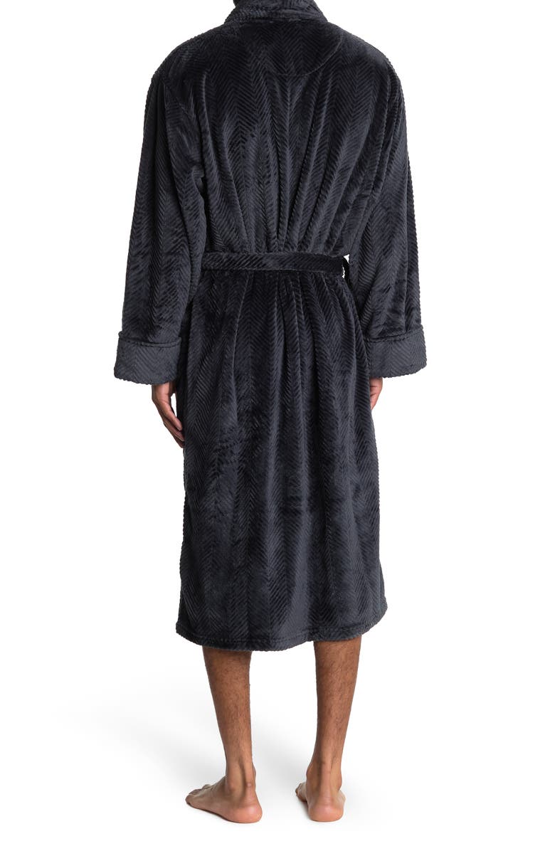 Daniel Buchler Plush Chevron Robe, Alternate, color, 