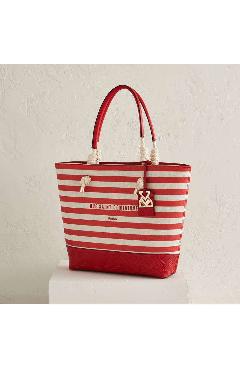 River Island Stripe Shopper Bag, Alternate, color,