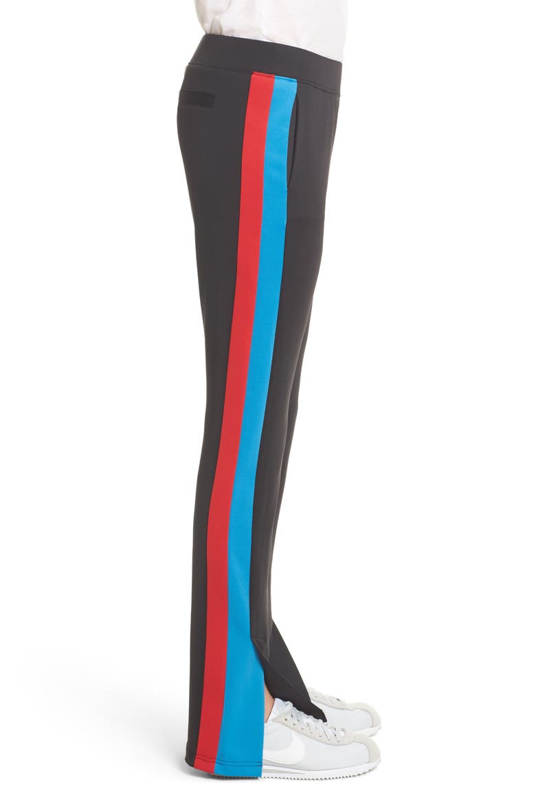 Stripe Track Pants, Alternate, color, BLACK