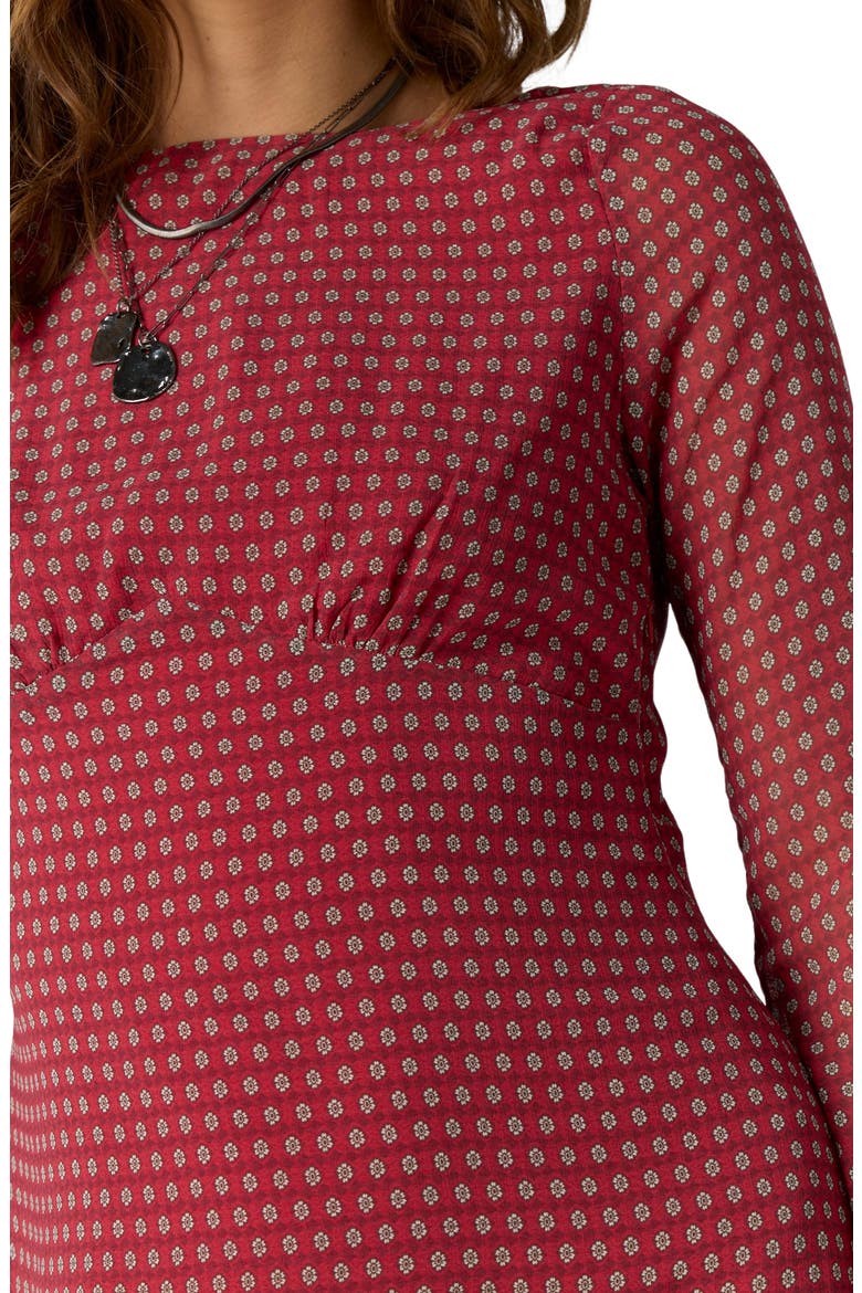 Jolie Printed Minidress, Alternate, color, SALSA COMBO