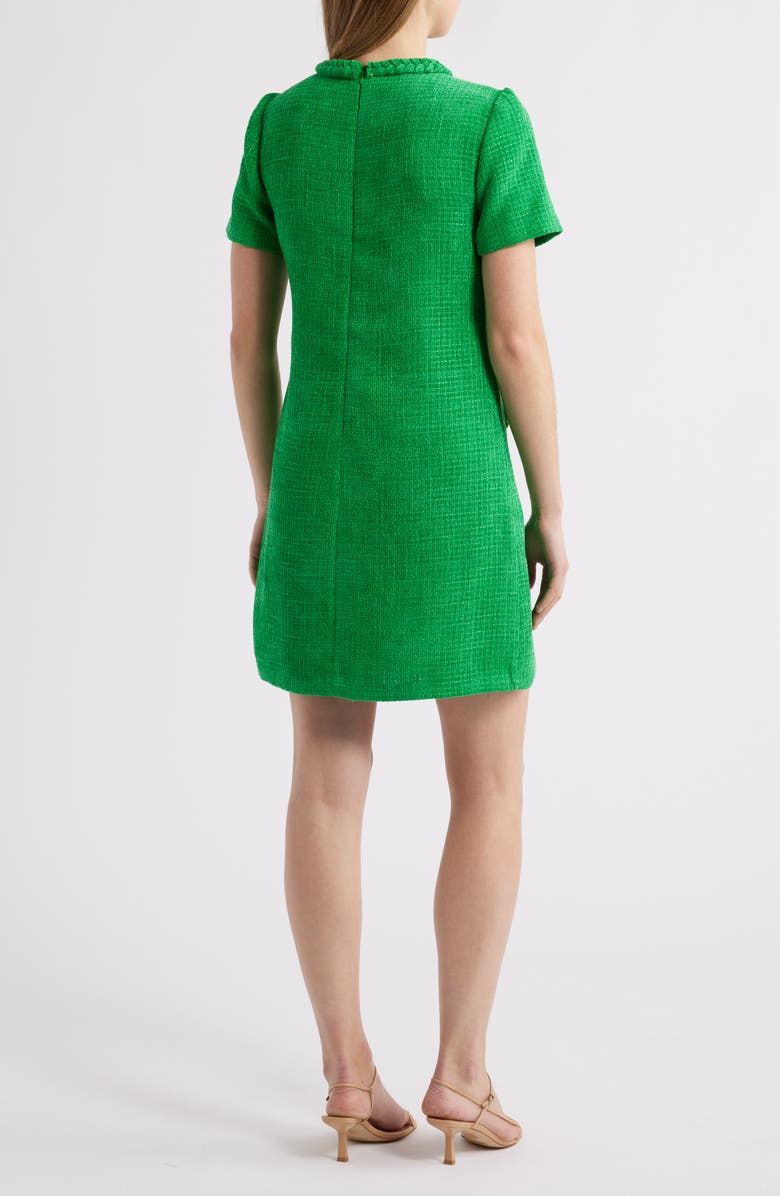 Eliza J Braid Detail Tweed Dress, Alternate, color,