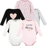 Hudson Baby Essential Long-Sleeve Cotton Bodysuit Set