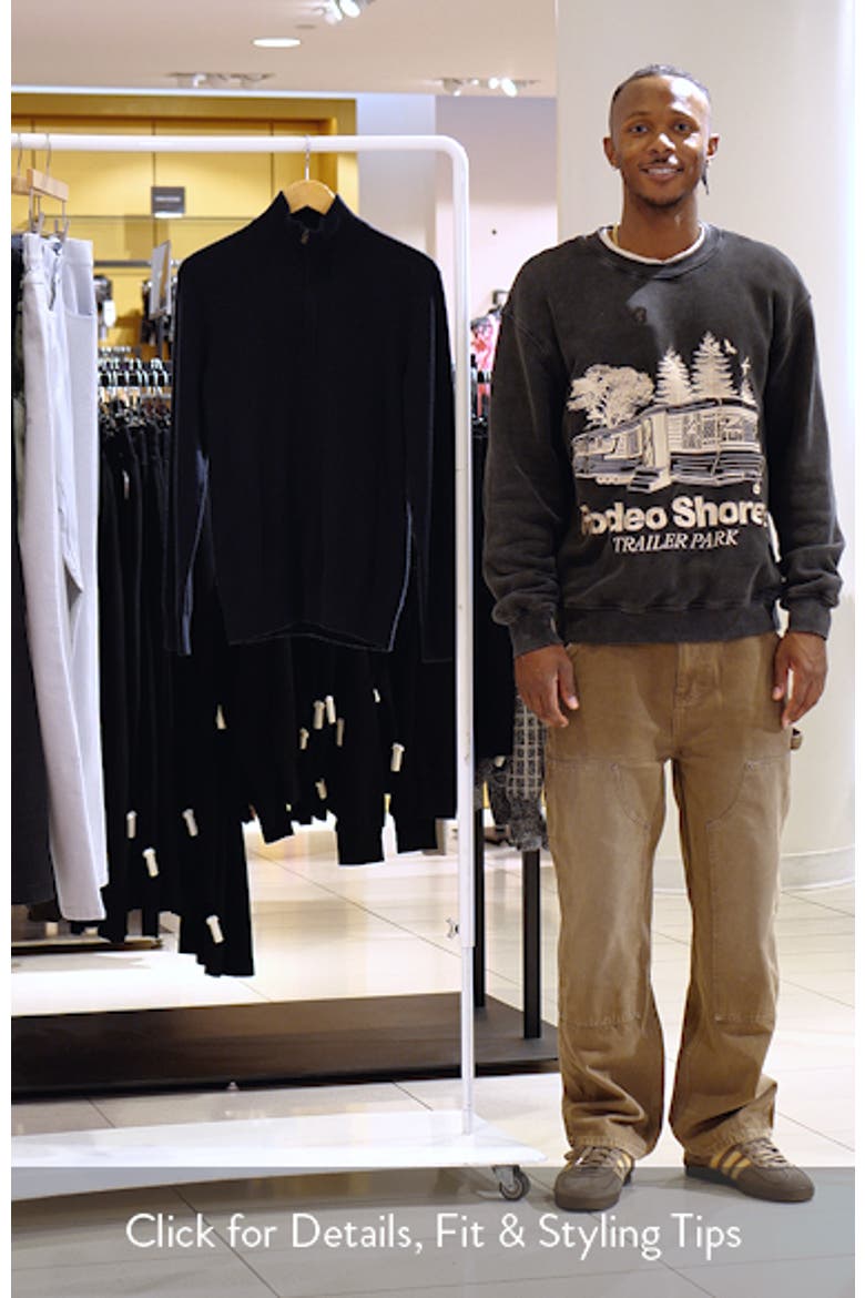 Quarter Zip Cashmere Sweater video