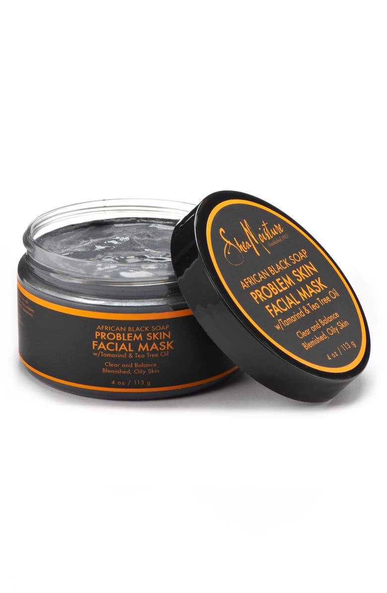 SHEA MOISTURE African Black Soap Problem Skin Facial Mask with Tamarind & Tea Tree Oil - 4 oz., Alternate, color,