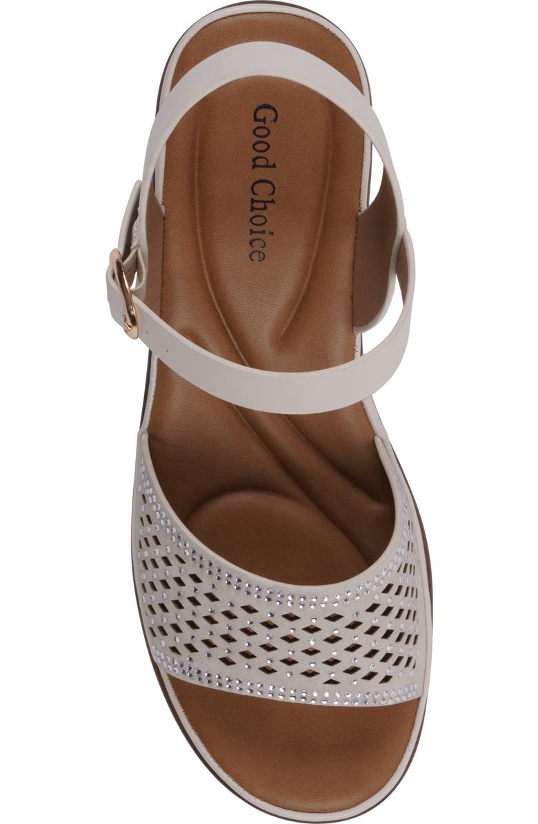 GC SHOES Ankle Strap Sandal, Alternate, color, Ivory