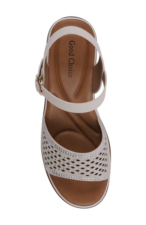 Gc Shoes Ankle Strap Sandal In Ivory