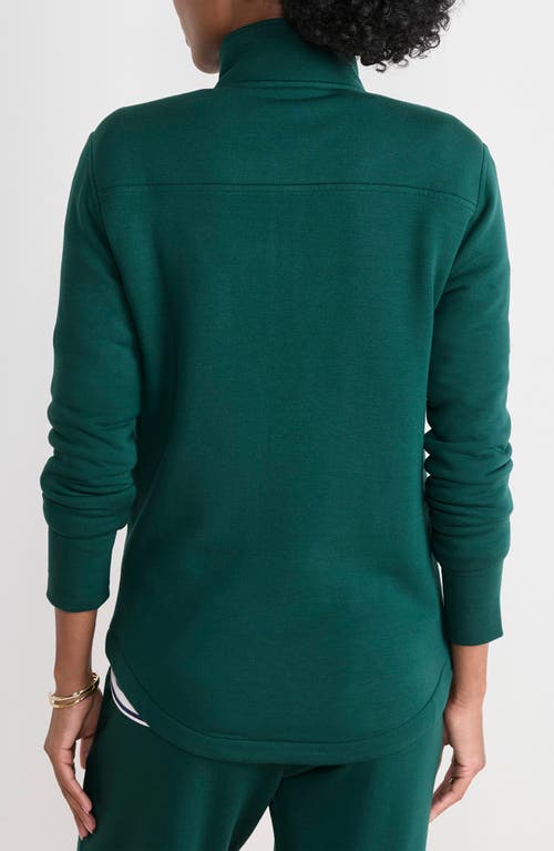 Vineyard Vines Dreamcloth Relaxed Half Zip Sweatshirt In Green