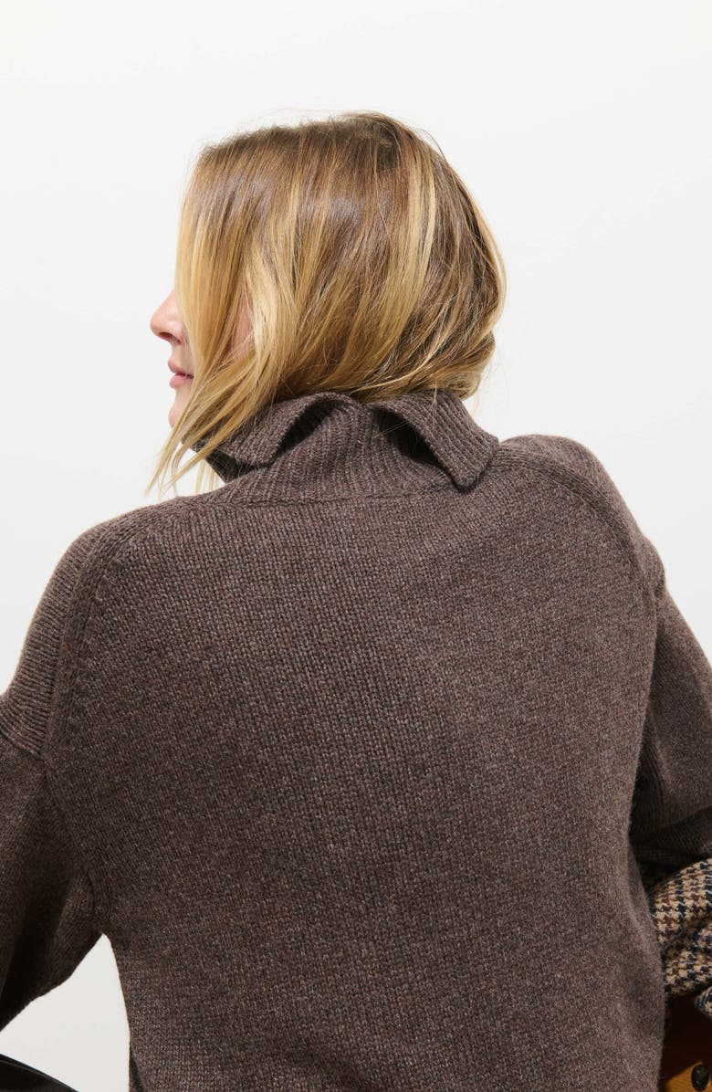 Alex Mill Nottinghill Merino Wool Blend Turtleneck Sweater, Alternate, color, Molasses