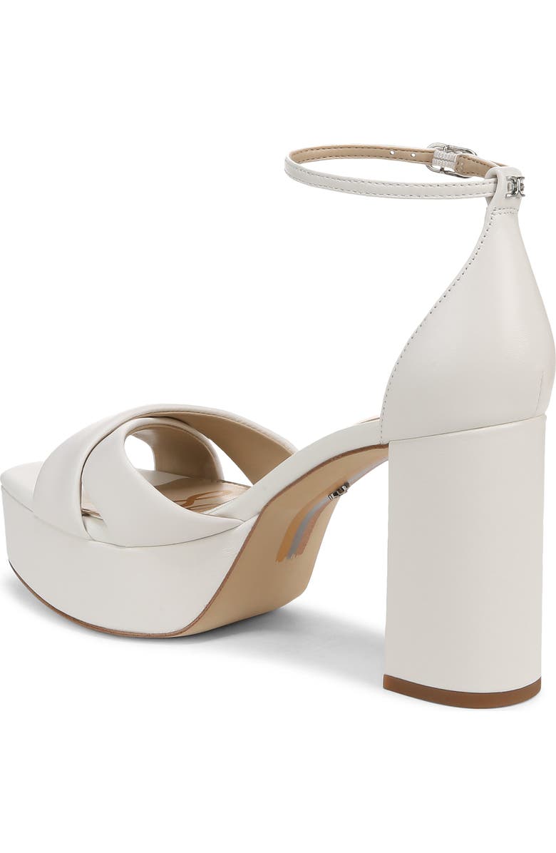 Sam Edelman Jullian Ankle Strap Platform Sandal, Alternate, color, Bright White
