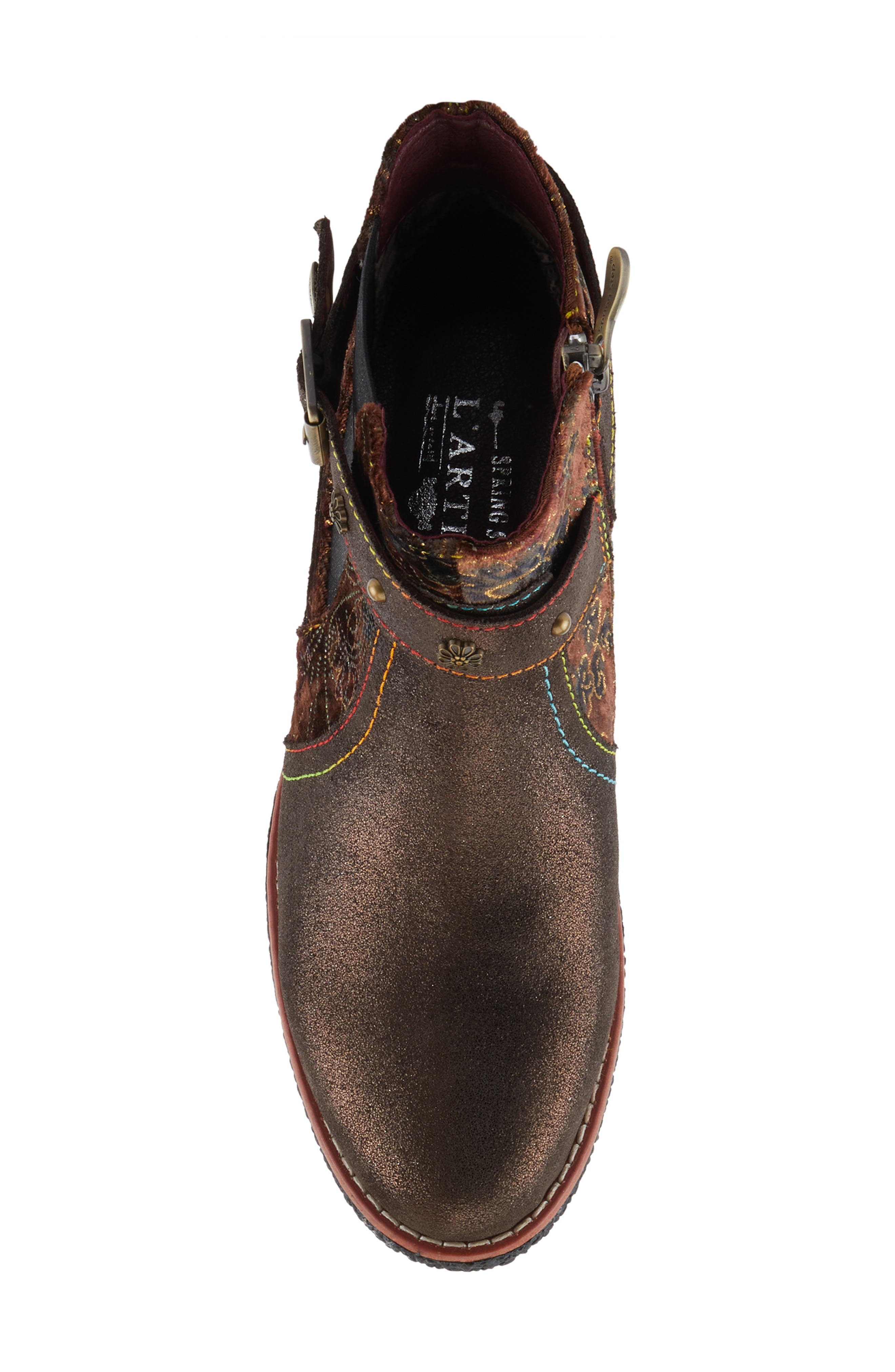 L'Artiste by Spring Step Airies Bootie, Alternate, color, Bronze Multi