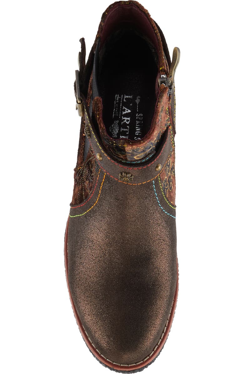 L'Artiste by Spring Step Airies Bootie, Alternate, color, Bronze Multi