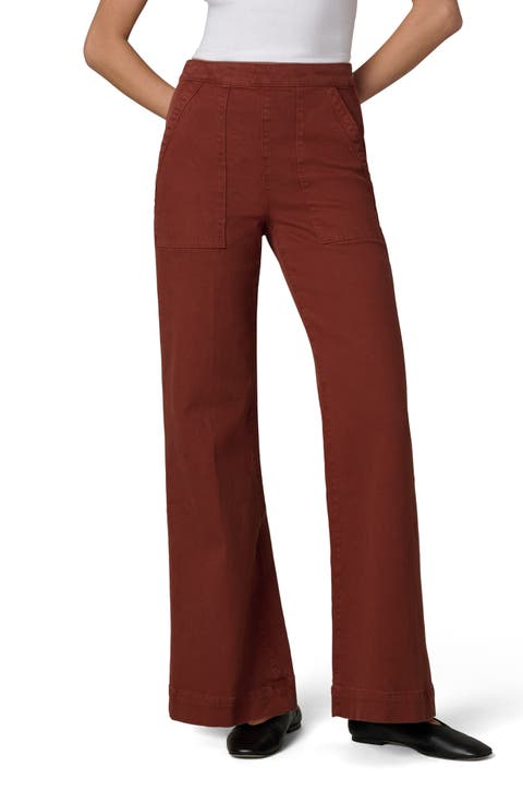The Side Zip High Waist Wide Leg Jeans