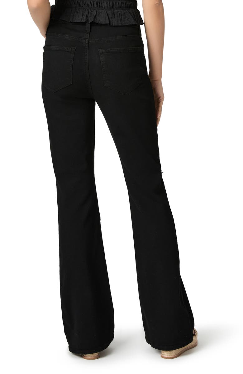 PAIGE Laurel Canyon High Waist Bootcut Jeans, Alternate, color, Black Shadow