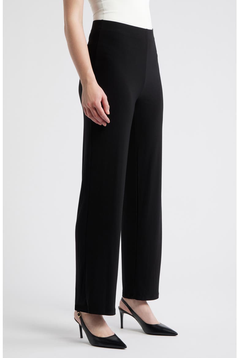 Wide Leg Knit Pull-On Pants, Alternate, color, ANNE BLACK