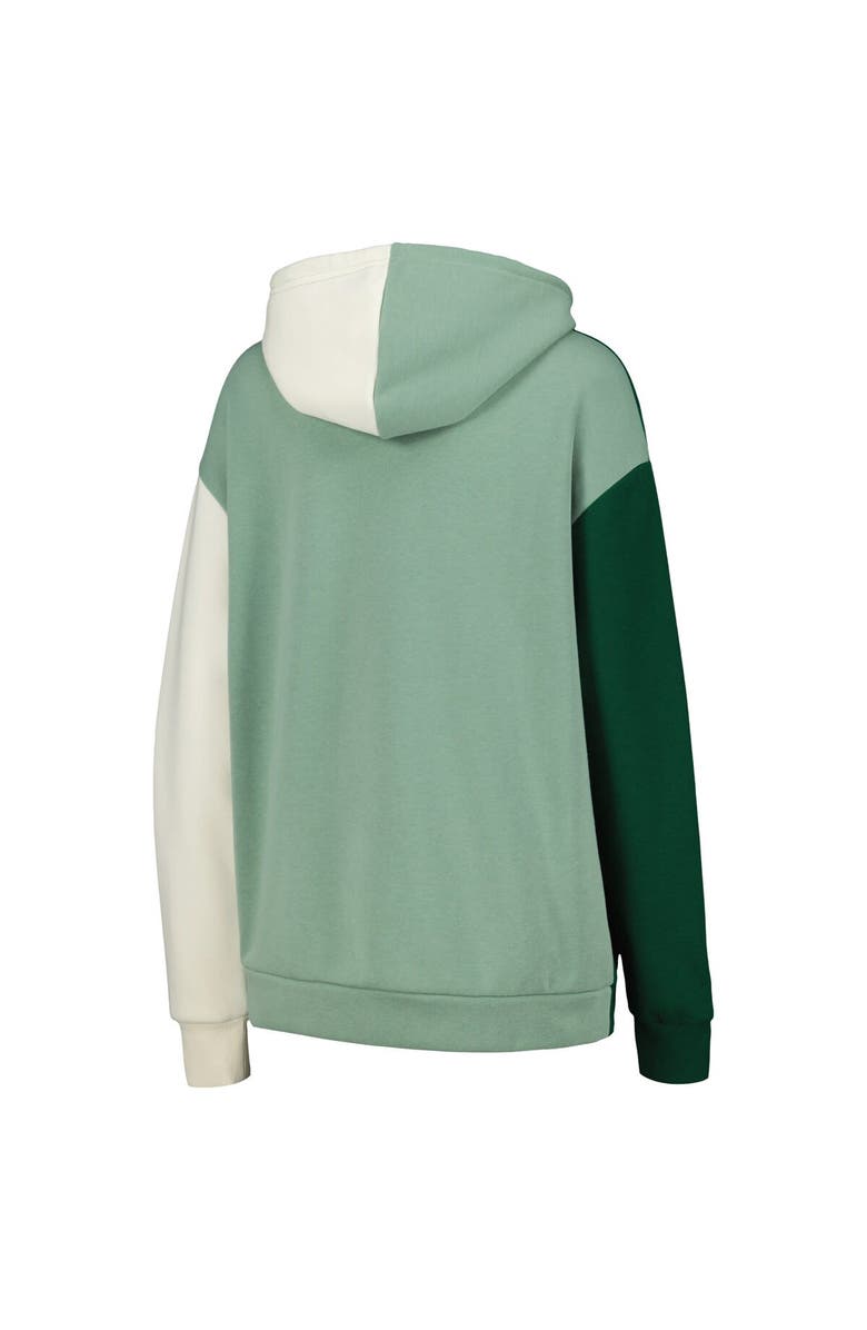 GAMEDAY COUTURE Women's Gameday Couture Green Michigan State Spartans Hall of Fame Colorblock Pullover Hoodie, Alternate, color, Green