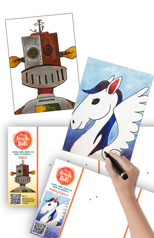 Guide Dots Add-On Art Rolls for Guide Dot's Art Kits in L1 Robot/fantasy Pegasus  product