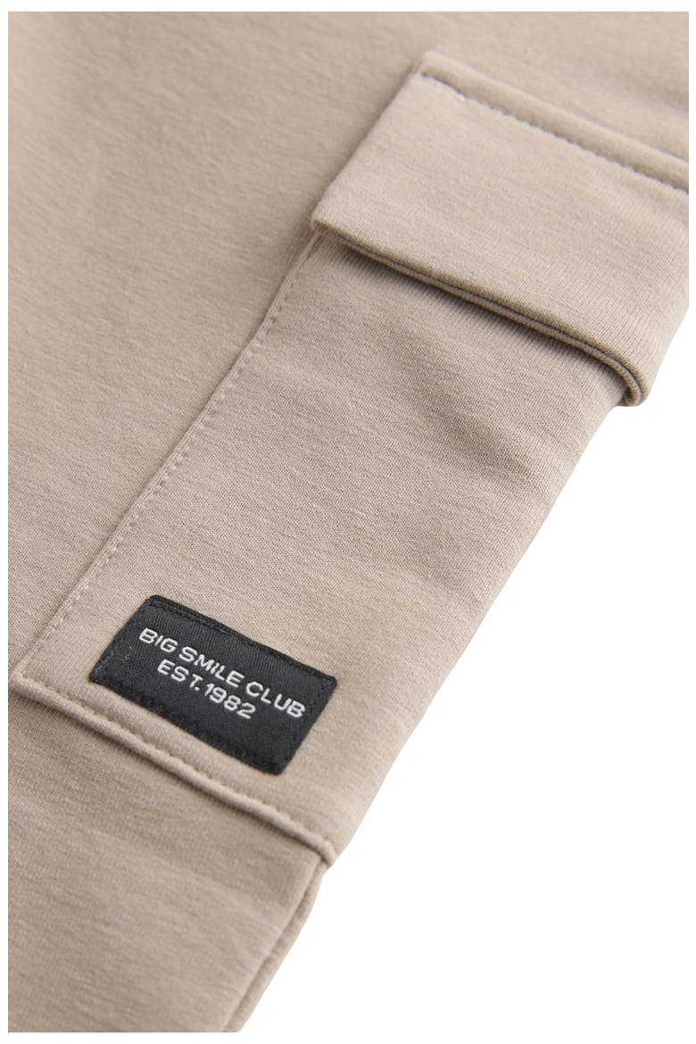 Kids' Stretch Cotton Cargo Joggers, Alternate, color, NEUTRAL