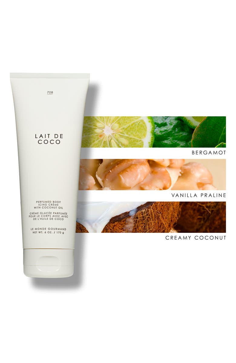 LE MONDE GOURMAND Lait de Coco Perfumed Body Icing Cream, Alternate, color,