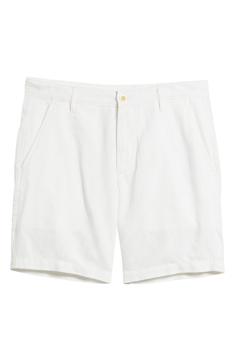 AG Wanderer Linen & Cotton Chino Shorts, Alternate, color, White